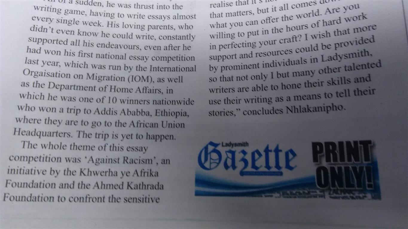 What is a 'Print Only' story in the Ladysmith Gazette newspaper