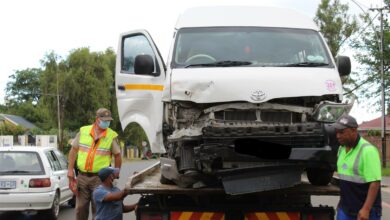 combi and car crash