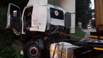 truck crash on N3