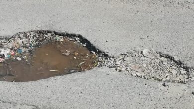 potholes in Mysore Road
