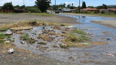 Sewage leak in Hyde Road