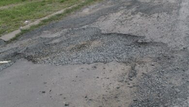 Quality street potholes.