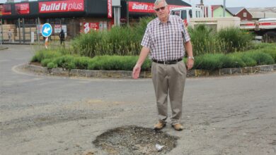 Potholes remain prevalent on Newcastle roads