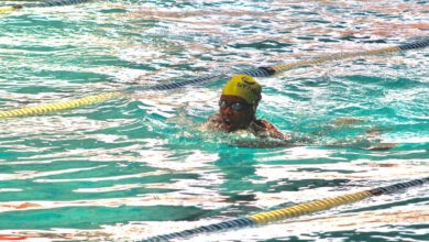 Gold medal swimming 'master'