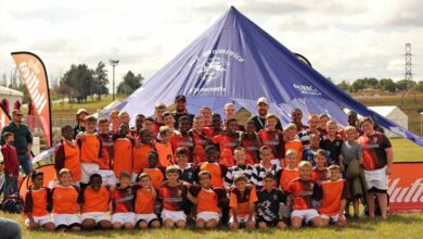 Former Shark partners with St Dominics Newcastle for coaching clinic