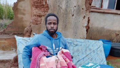 Wheelchair bound flood victim