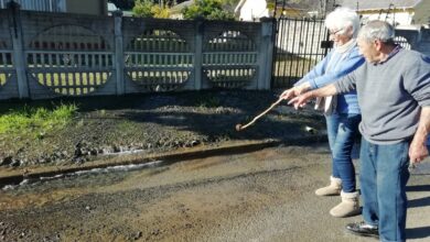 burst pipe in de lange street