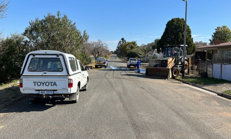 de lange road water leak