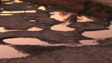 circle road potholes