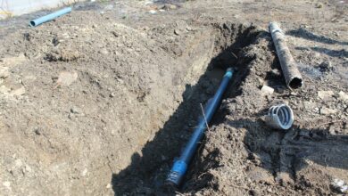 repairs on burst pipe