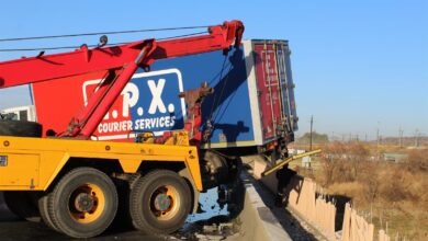 truck crash on N11
