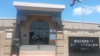 The outside of the Madadeni Regional Court in KwaZulu-Natal.