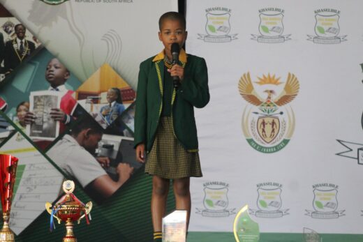Another young author reciting a poem.