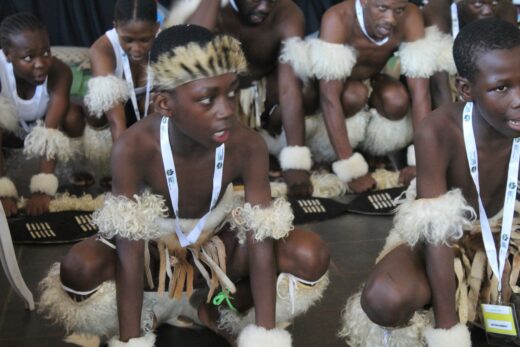 Traditional Zulu dance group provided the entertainment for the day.