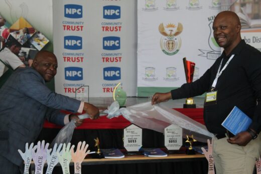Cutting the ribbon during the book launch.