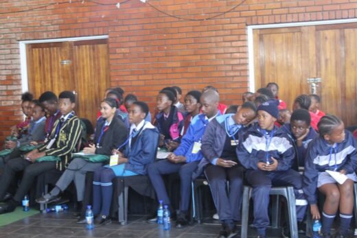 The group of young authors from different schools across the Amajuba District.
