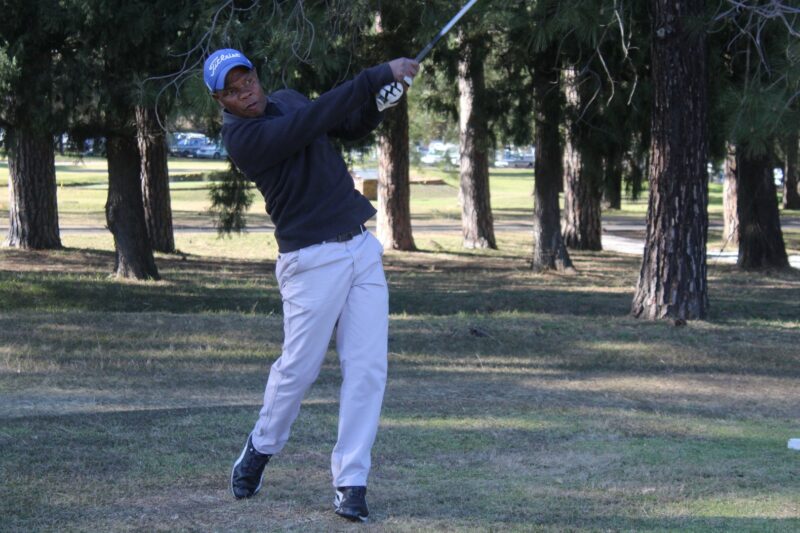 A picture of Norman Khumalo at the Ferrum Golf Day