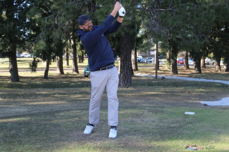 A picture of Ettiene Smit at the Ferrum Golf Day.