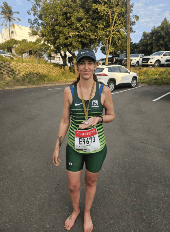 Newcastle's, Jo Classen at the 2025 Comrades Marathon.