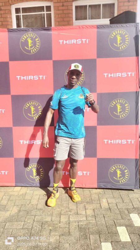 Newcastle's, Mandla Sibeko at the 2025 Comrades Marathon.