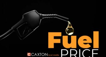 A picture of a petrol pump, a drop of fuel with the words 'Fuel price'.