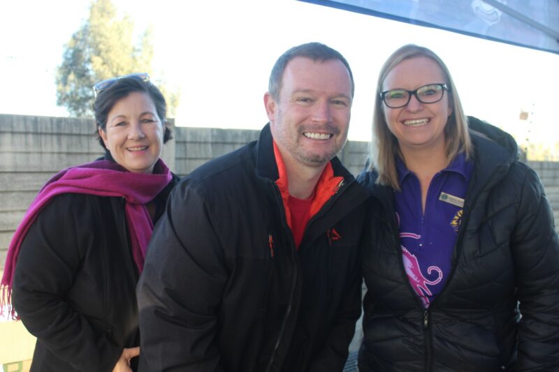 A picture of Marchè, Christo (Rotary) and Lizzy at the