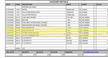 Ultility bills