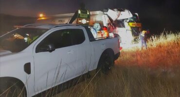 R34 truck entrapment