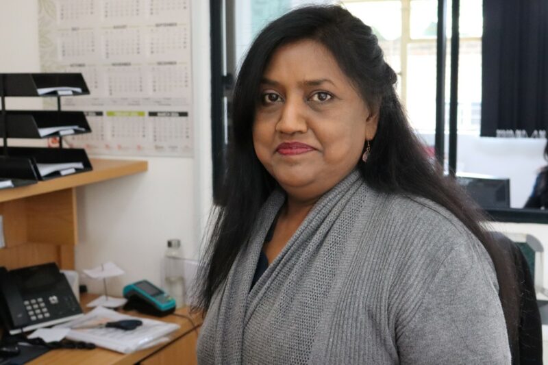 Maya is the Bookings Clerk and Receptionist, always smiling at everybody.