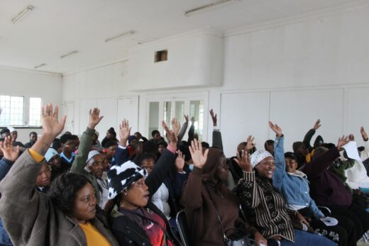 Delegation from teams during the voting process.