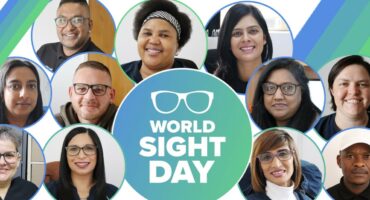 The Newcastle Advertiser team celebrating World Sight Day
