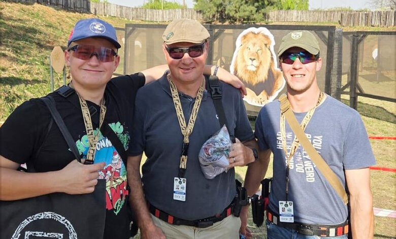 Image of those from Dundee who participated in the 20th IPSC Worldshoot 2025 - the world's largest practical shooting competition held last week in Stilfontein.