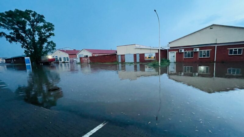 Newcastle CBD under water after a flash flood struck on Sunday afternoon, November 9, 2025, leaving vehicles and pedestrians stranded.