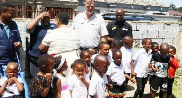 Image of a feeding scheme at an orphange in Dundee.