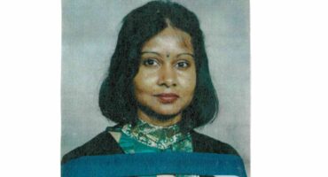 Megaranjany Loganathan Naidoo is pictured wearing her graduation attire.