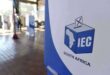 An image of the Electoral Commission (IEC) symbol, encouraging people to vote in the next local government elections.