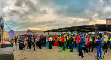 An image of a crowd at Princess Mkabayi Mall attending Inkululeko kaMaskandi event, enjoying live performances from local and national artists.