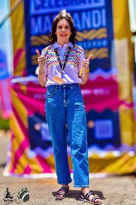 An image of Maruscka Scholts, the Marketing Manager at Princess Mkabayi Mall and also the organiser of Inkululeko kaMaskandi event. 