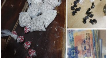 Images of seized narcotics in Dundee.
