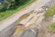 Photo of bad potholes in Glencoe.