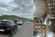 A collage of images- one of a police operation along the R34 involving various law enforcement officials and the other images of various drugs seized during a police operation.