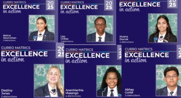 A collage of photos of St Dominics Newcastle's Top 2025 Matric Achievers.