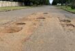 An image of potholes around Vryheid roads.