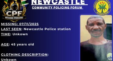 A blue CPF poster with a photo and information pertaining to a missing person.