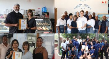 A collage of people receiving their Best Of Newcastle Reader's Choice Awards certificates.