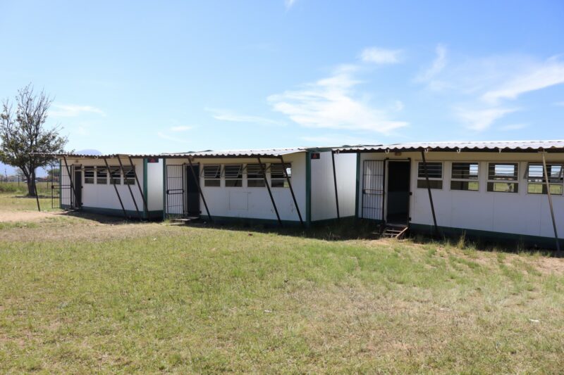 Three classrooms that shifted from their foundation due to the storm.
