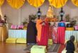 Buddhist Monks pictured in the Buddhist Temple in Newcastle during the Thousand Buddhas Repentance Service.