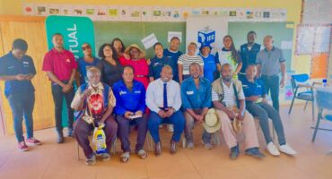 An image of various stakeholders who attended the Human Rights Day celebration at Nkwambazi Primary School.
