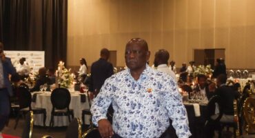 A photo taken at the COGTA Municipal Excellence Awards of Newcastle Speaker of Council, Cllr Thengi Zulu.