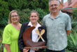Image of 'Ready Steady Cook' competition winner Zoe Wild with teachers Elsabe Edwards and Pieter Bester of Dundee High.